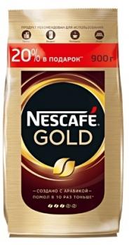 Кофе Растворимый Nescafé Gold натуральный сублимированный, 900 гр. "Р"