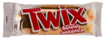 Батончик шоколадный TWIX Белый шоколад, 55 гр. Лента