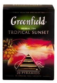Чай травяной Greenfield Tropical sunset, 20 пир. 37.5 гр. Лента