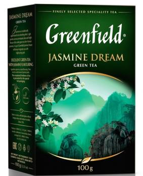 Чай Greenfield Jasmine Dream зелений листовий 100 гр. Лента