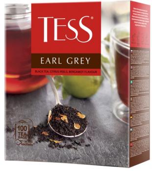 Чай TESS Earl Gray  100 пак. Лента