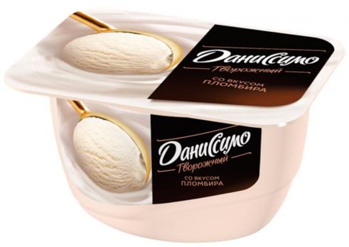Десерт Творожный Даниссимо, с Пломбиром 5,5 % 130 гр. Лента