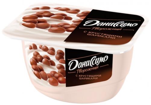 Десерт Творожный Даниссимо, с Хрустящими шариками 7.2 % 130 гр. Лента