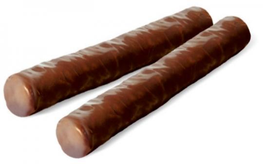 Трубочки вафельные с шоколадно-ореховым вкусом, (коробка 2 кг.)КДВ