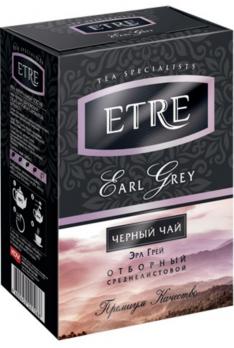 ETRE Earl grey Чай черный среднелистовой с бергамотом 100 гр. КДВ