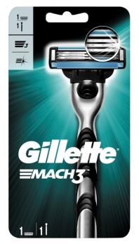 Станок для бритья Gillette MACH 3, Китай с 1 смен кассетой. Лента