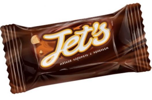 Конфета Jet's с печеньем, 0.5 кг. КДВ