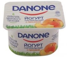 Йогурт DANONE густой Персик 2,9% 110 гр. Лента