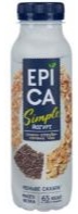 Йогурт EPICA Simple питьевой Злаки отруби чиа, 1,2% 290 гр. Лента