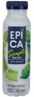 Йогурт EPICA Simple питьевой Киви Шпинат, 1,2% 290 гр. Лента